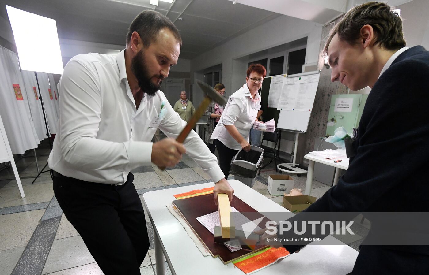 Russia Elections Vote Counting