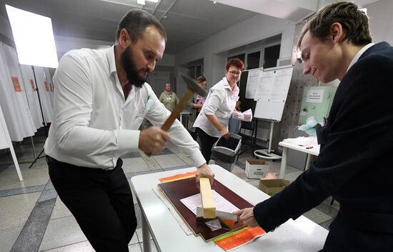 Russia Elections Vote Counting