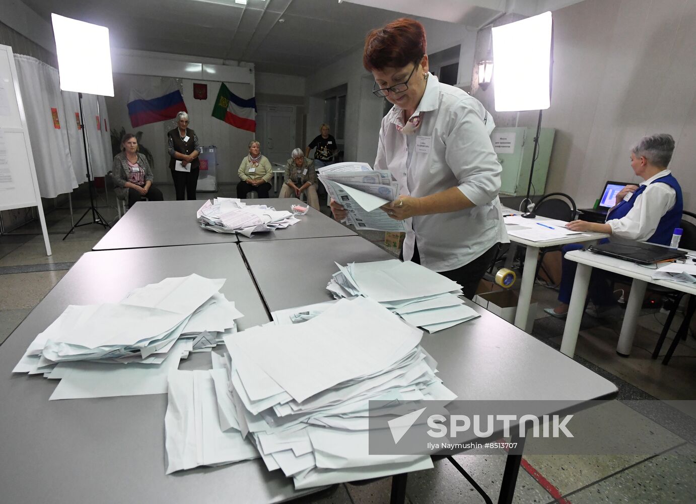 Russia Elections Vote Counting