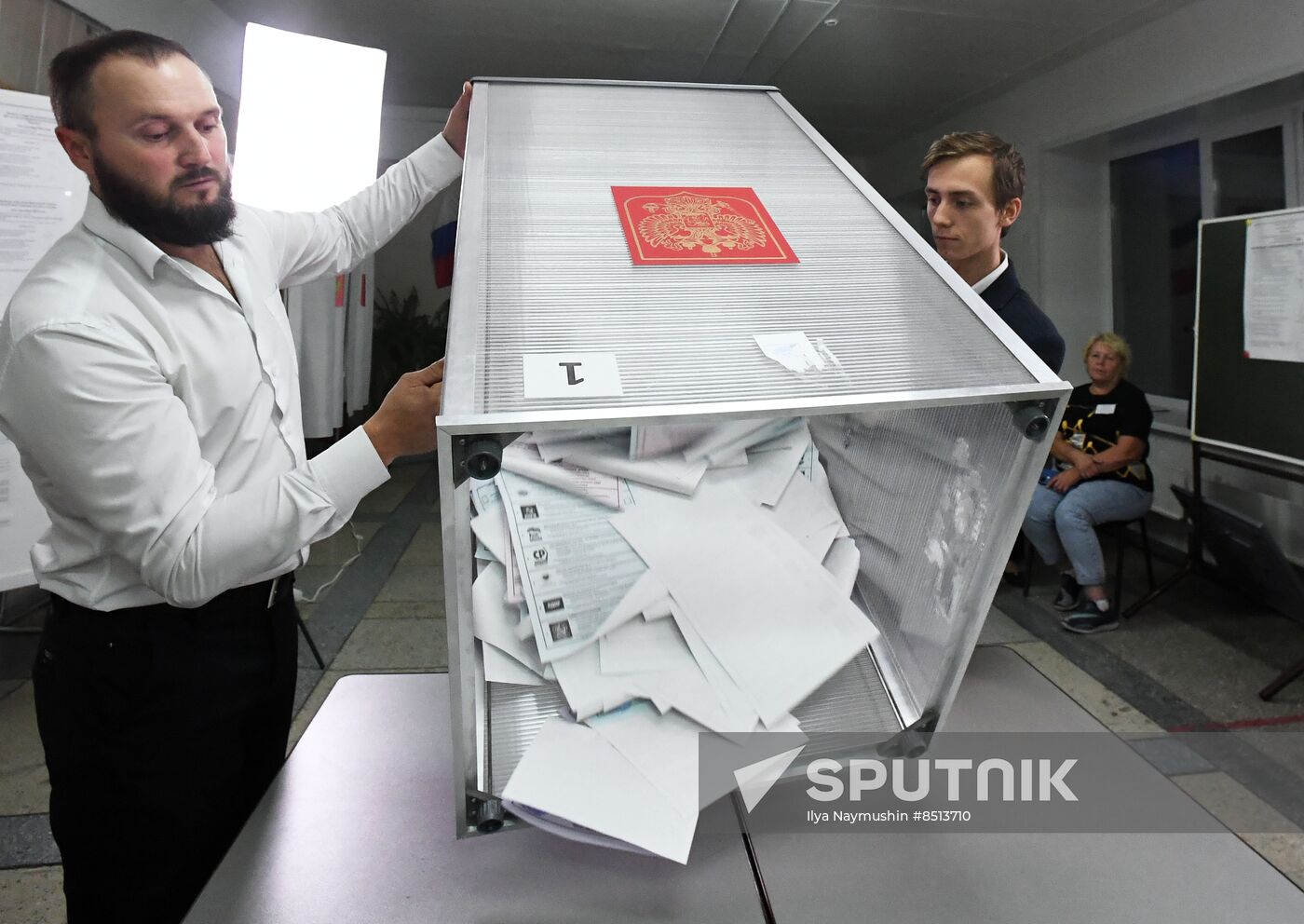 Russia Elections Vote Counting