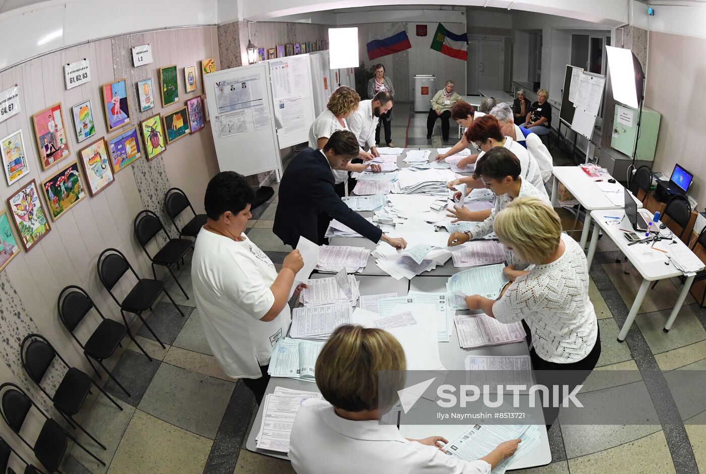 Russia Elections Vote Counting