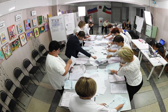 Russia Elections Vote Counting