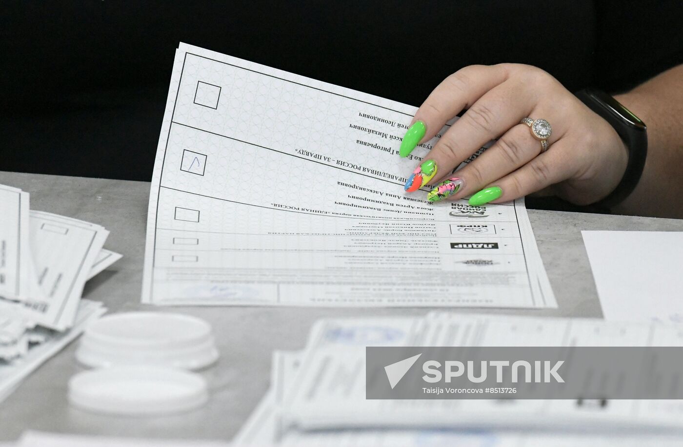 Russia Elections Vote Counting