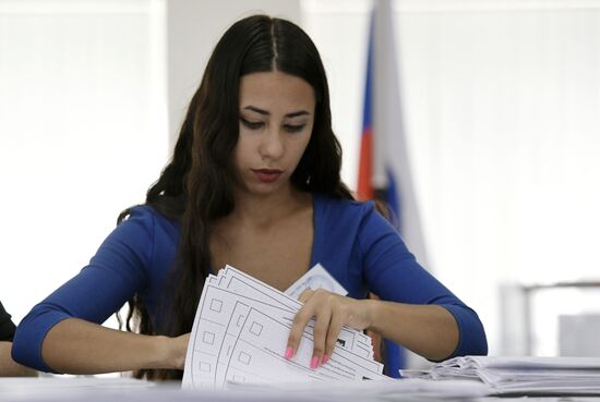 Russia Elections Vote Counting