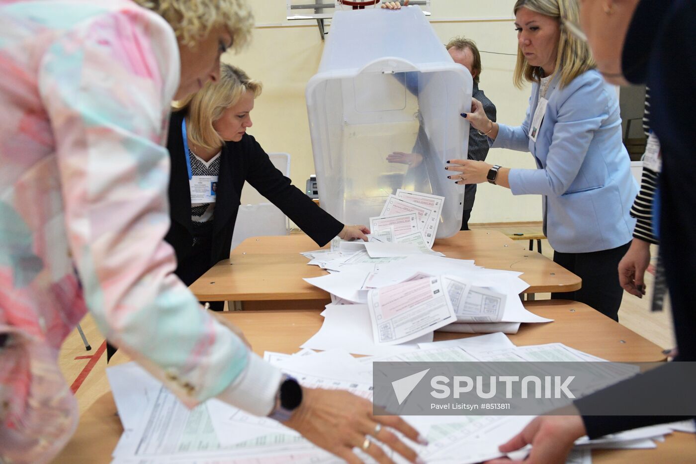 Russia Elections Vote Counting