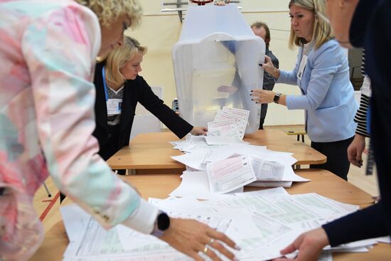 Russia Elections Vote Counting