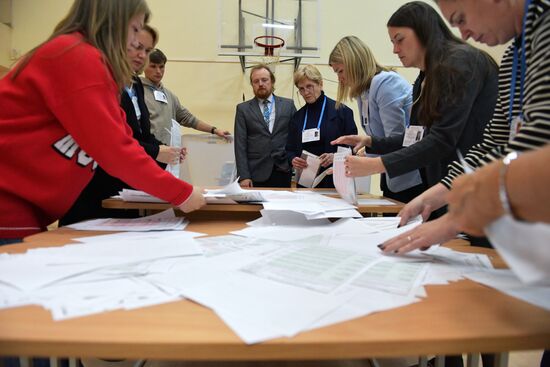 Russia Elections Vote Counting