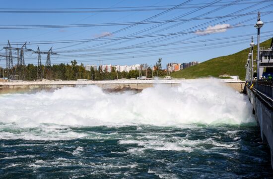 Russia Hydroelectric Station Water Discharge