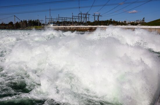 Russia Hydroelectric Station Water Discharge