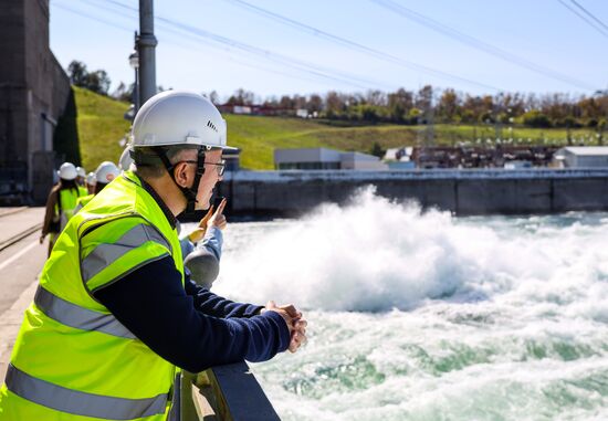 Russia Hydroelectric Station Water Discharge