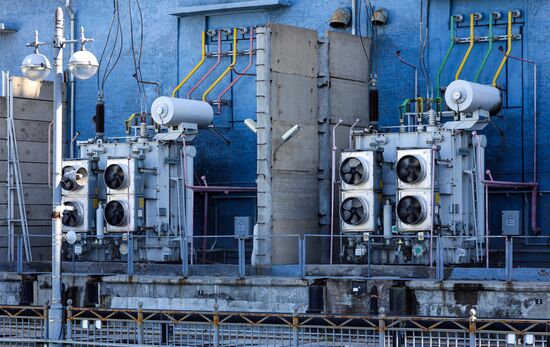 Russia Hydroelectric Station Water Discharge