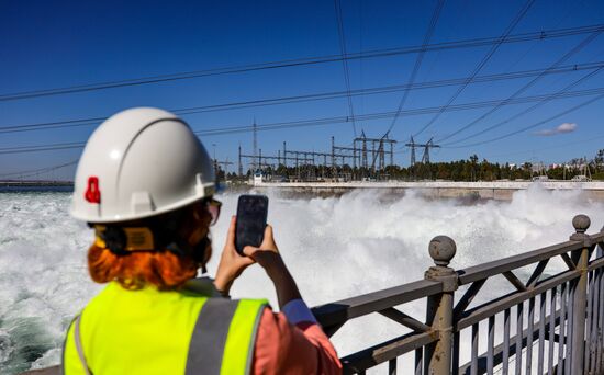 Russia Hydroelectric Station Water Discharge