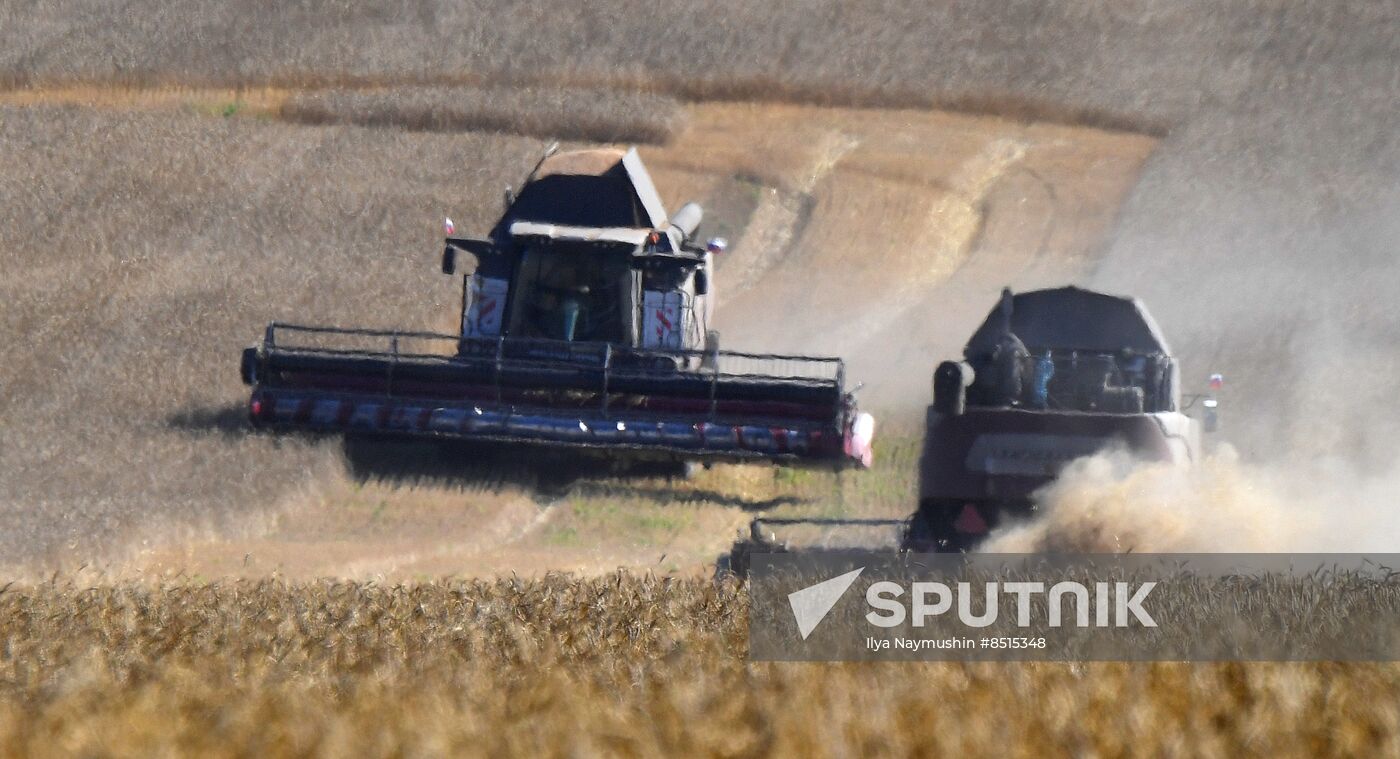 Russia Agriculture Wheat Harvesting