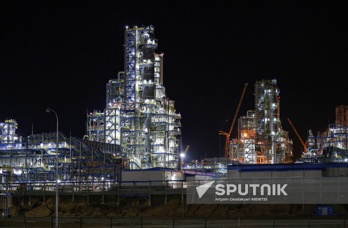 Russia Putin Gas Processing Plant