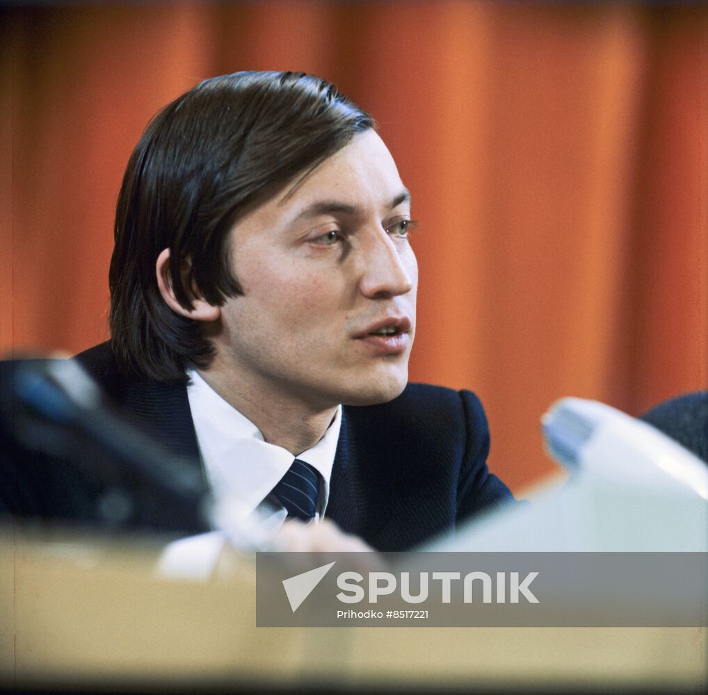 Chess player Anatoly Karpov