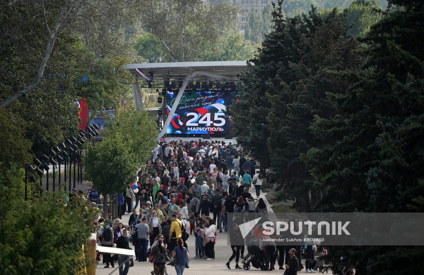 Russia DPR Mariupol City Day