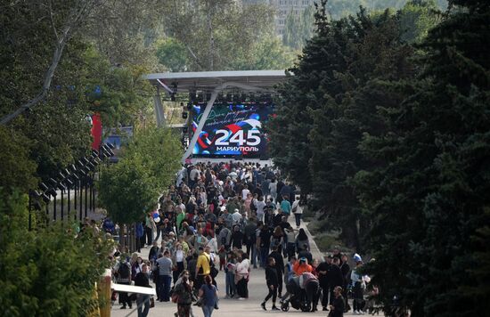 Russia DPR Mariupol City Day