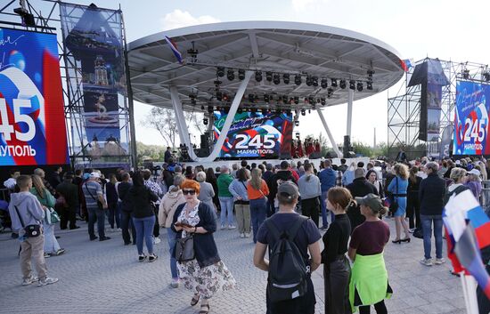 Russia DPR Mariupol City Day