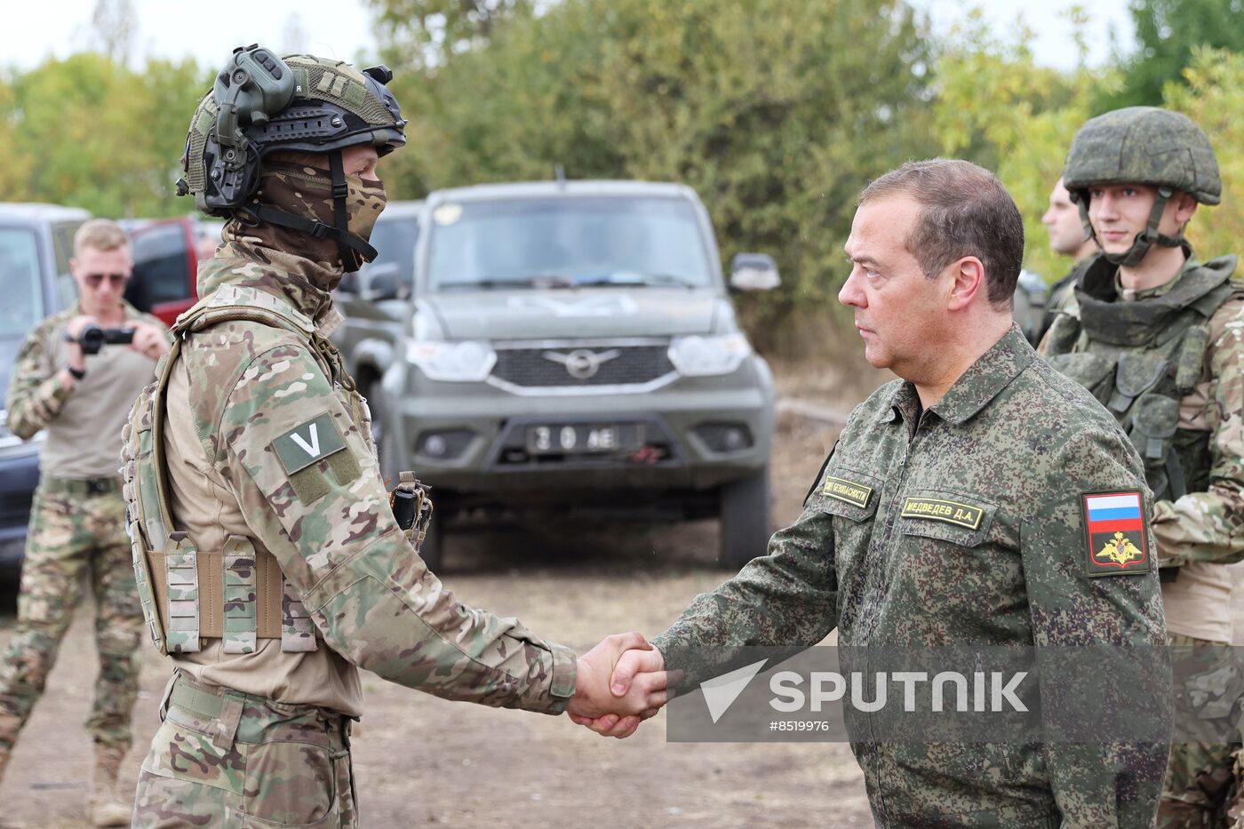 Russia Medvedev Contract Servicemen Training Range