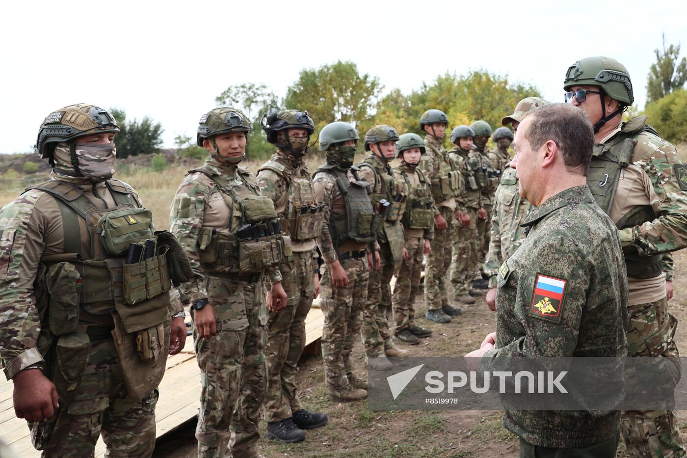 Russia Medvedev Contract Servicemen Training Range