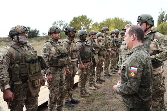 Russia Medvedev Contract Servicemen Training Range