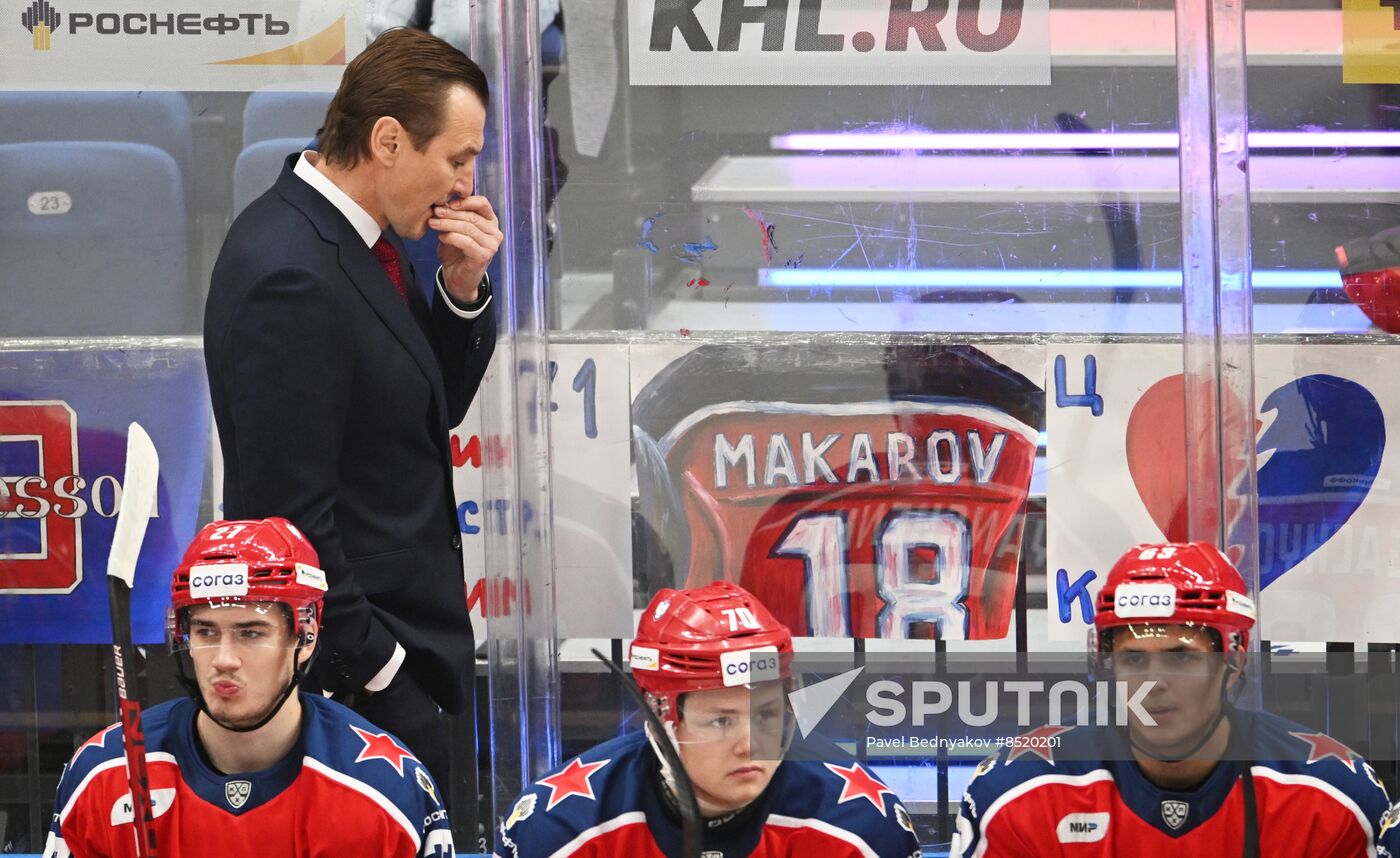 Russia Ice Hockey Kontinental League CSKA - Lokomotiv