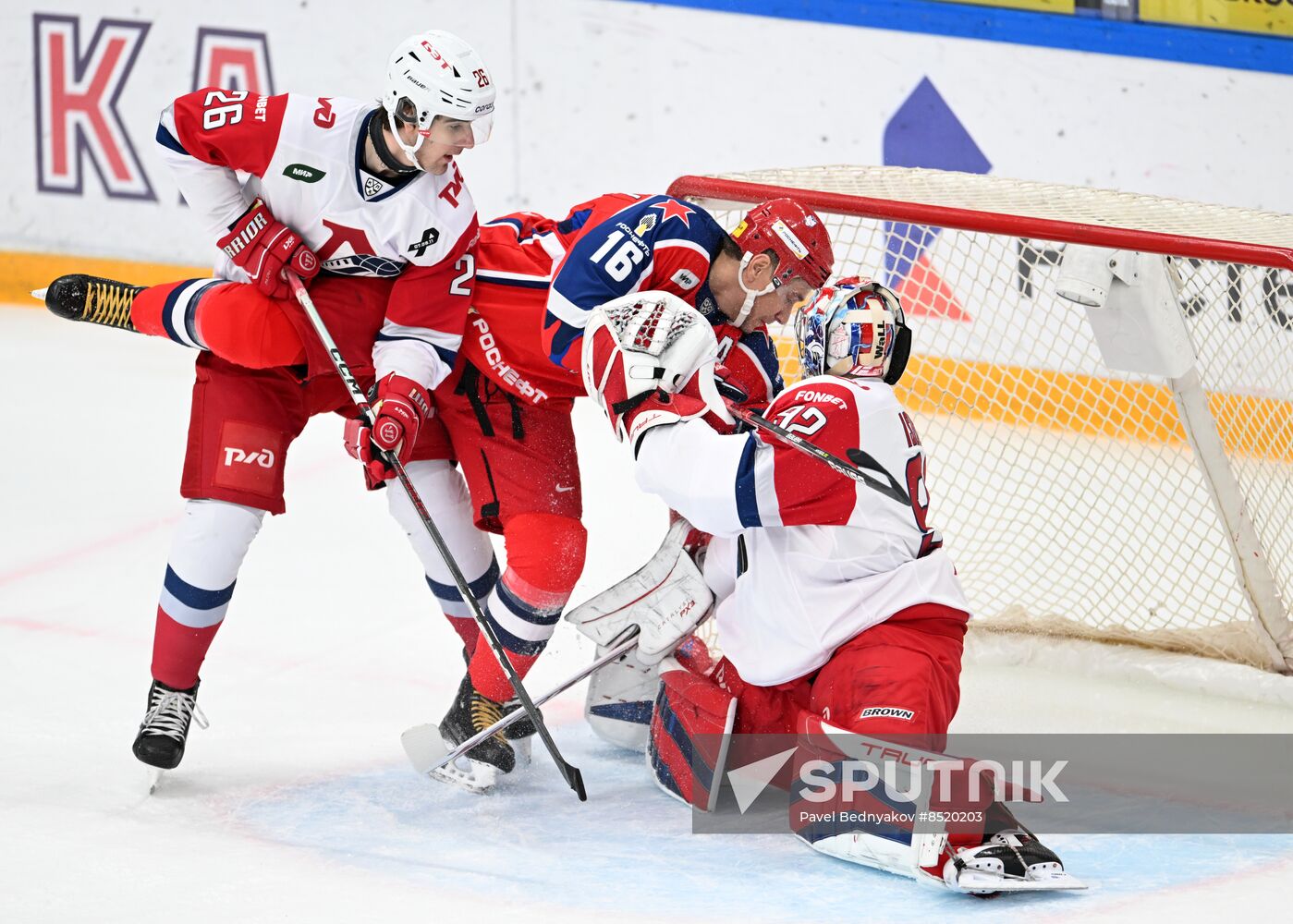 Russia Ice Hockey Kontinental League CSKA - Lokomotiv