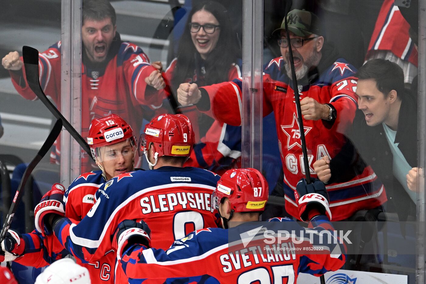 Russia Ice Hockey Kontinental League CSKA - Lokomotiv