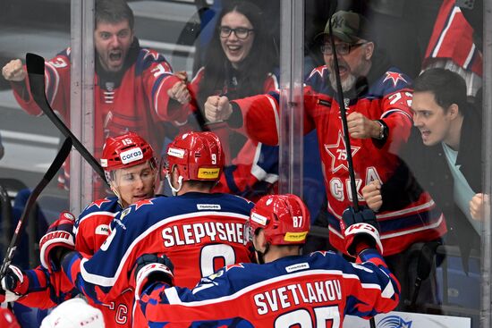 Russia Ice Hockey Kontinental League CSKA - Lokomotiv