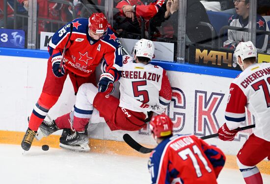 Russia Ice Hockey Kontinental League CSKA - Lokomotiv