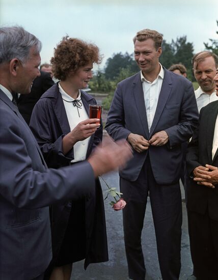 USSR pilot cosmonaut Valentina Tereshkova in Yaroslavl