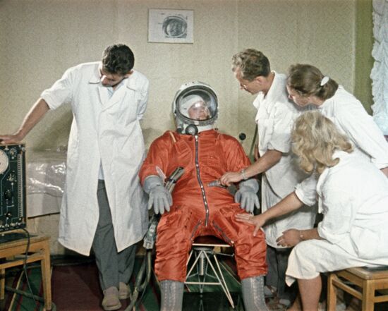 Valentina Tereshkova prepares for space mission