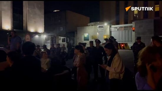 Protesters have blocked the Russian Embassy in Armenia