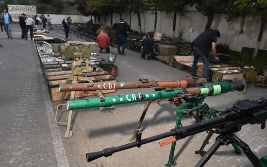 Azerbaijan Armenia Tensions Seized Weapons