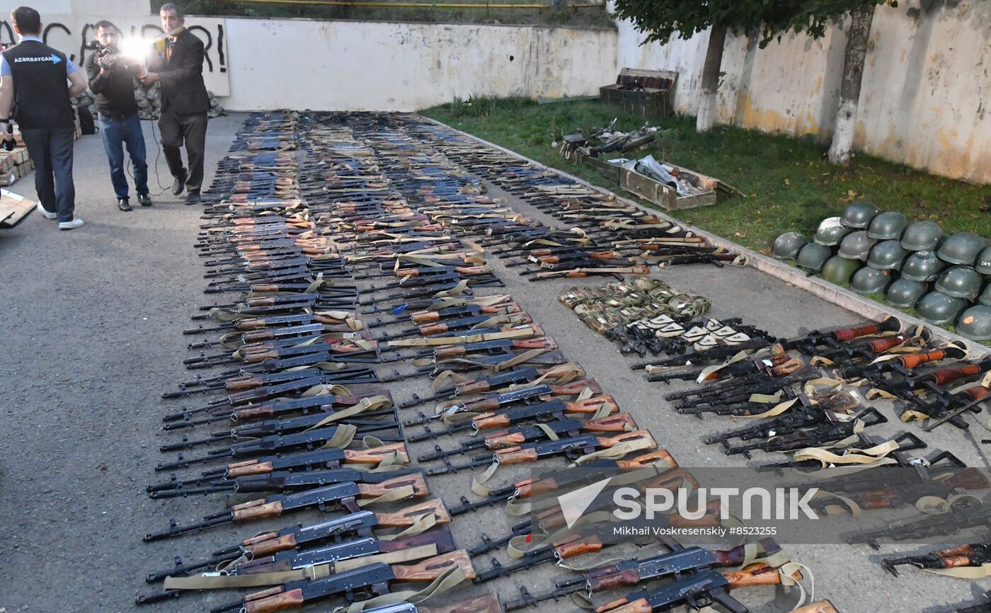 Azerbaijan Armenia Tensions Seized Weapons