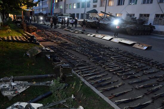 Azerbaijan Armenia Tensions Seized Weapons