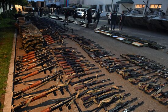 Azerbaijan Armenia Tensions Seized Weapons