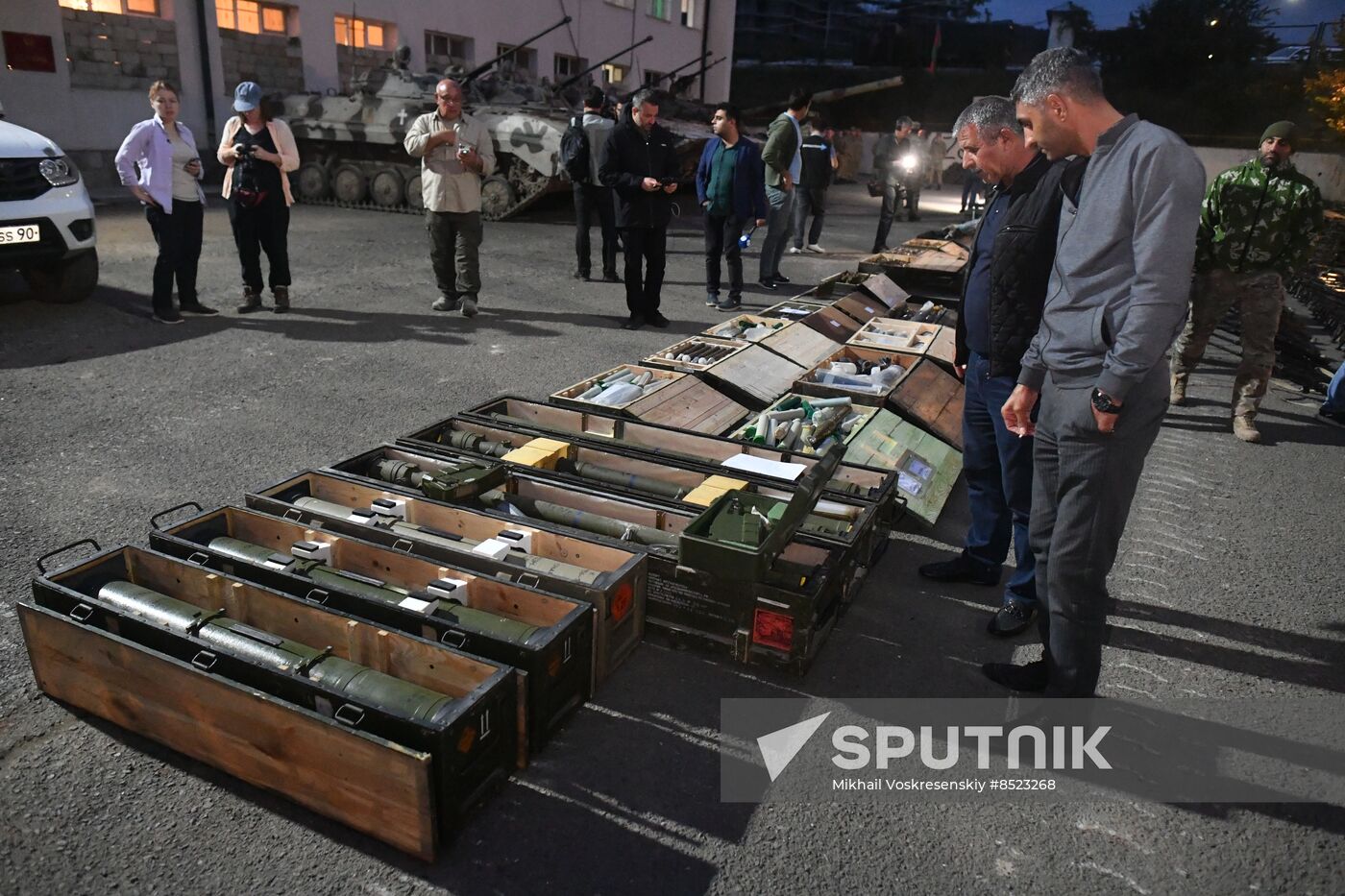 Azerbaijan Armenia Tensions Seized Weapons