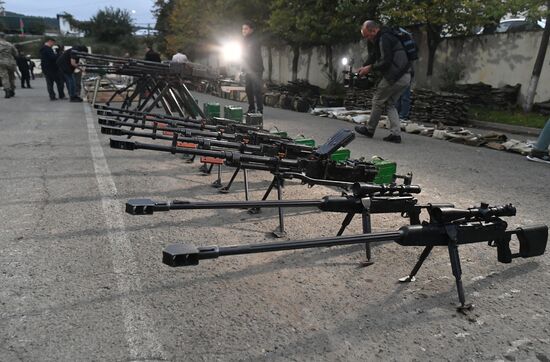 Azerbaijan Armenia Tensions Seized Weapons