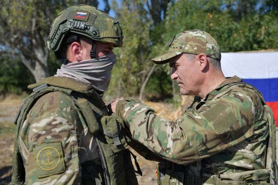 Russia Ukraine Military Operation Marines Awarding