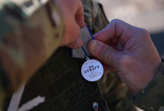 Russia Ukraine Military Operation Marines Awarding