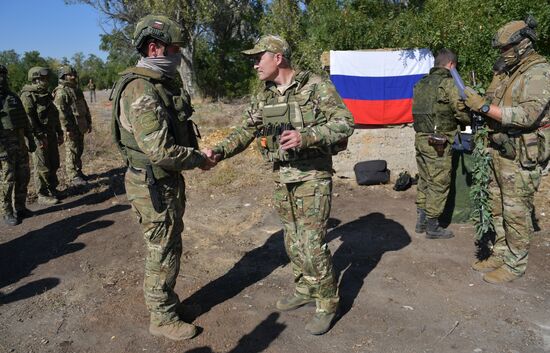 Russia Ukraine Military Operation Marines Awarding
