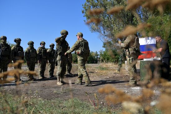 Russia Ukraine Military Operation Marines Awarding