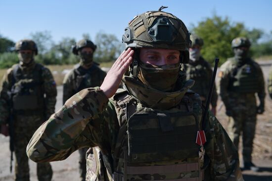 Russia Ukraine Military Operation Marines Awarding