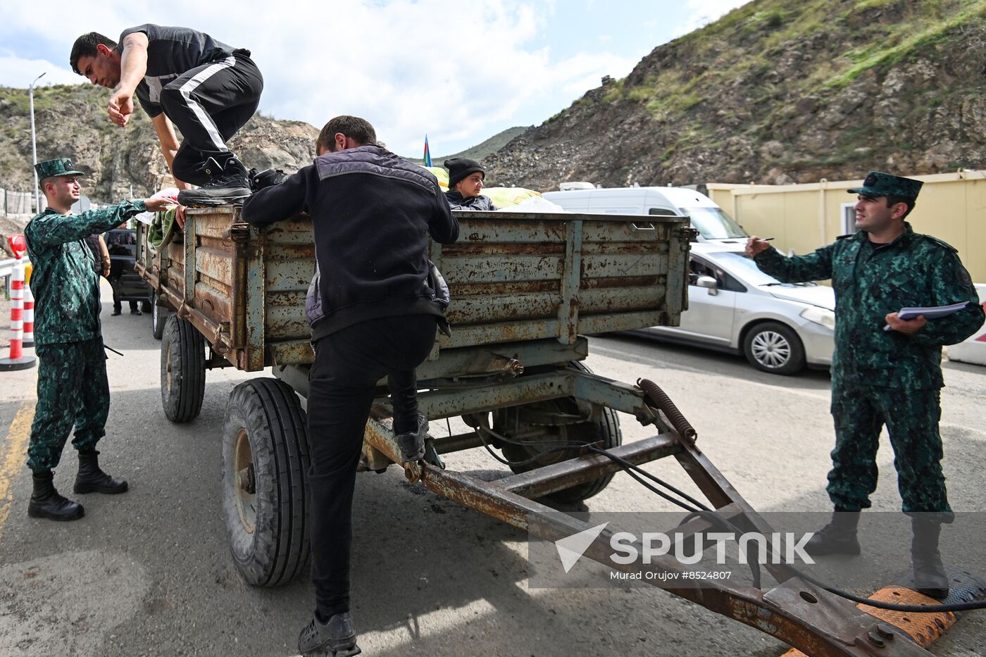 Azerbaijan Armenia Tensions Checkpoint