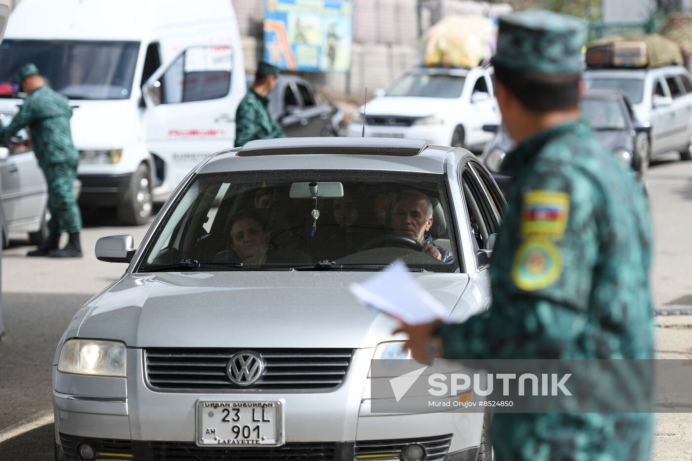 Azerbaijan Armenia Tensions Checkpoint