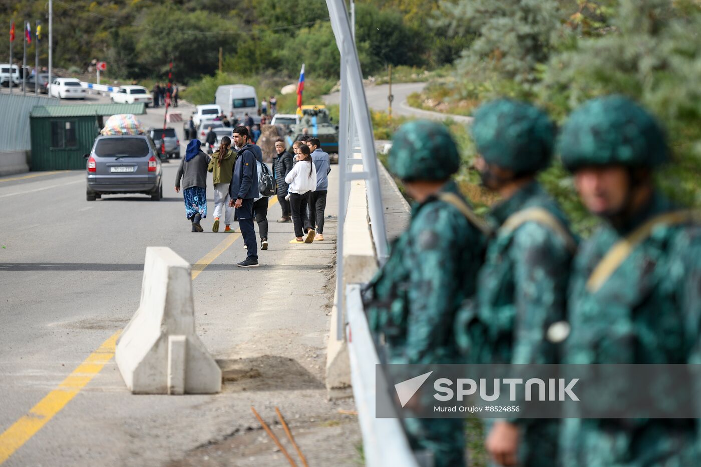 Azerbaijan Armenia Tensions Checkpoint