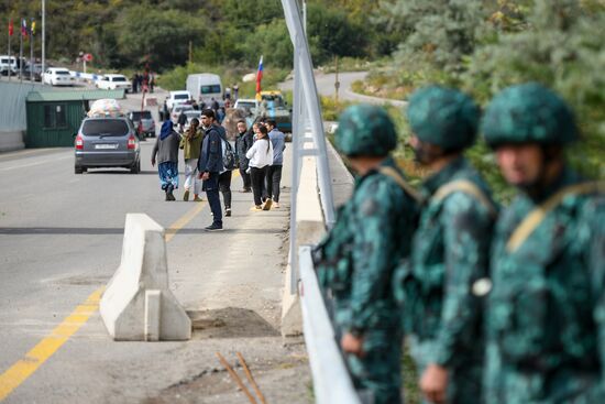 Azerbaijan Armenia Tensions Checkpoint