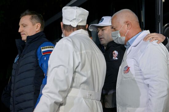 Russia Space Welcome Ceremony
