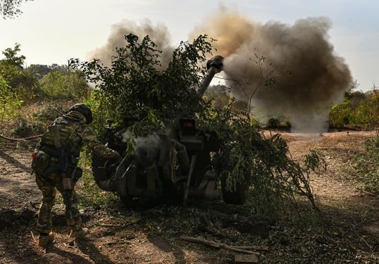 Russia Ukraine Military Operation Artillery Units